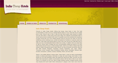 Desktop Screenshot of indiacheaphotels.com
